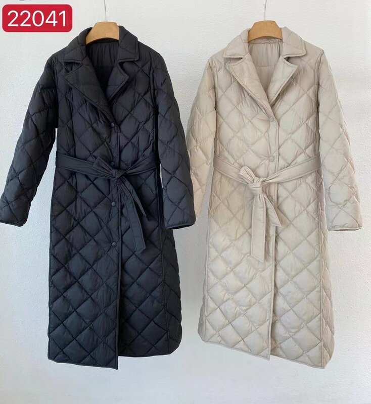 YJOE-abrigos de plumas de ganso blanco para mujer, color negro, media cremallera, 2020 FW