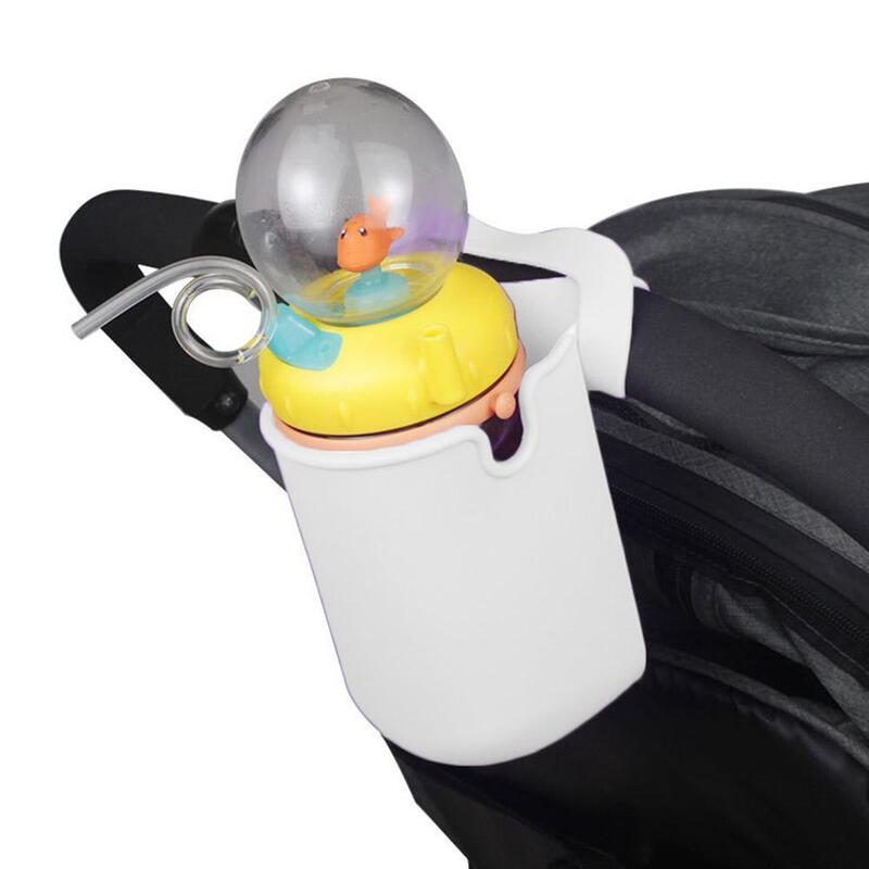 Stroller bayi silikon tempat cangkir botol air tas penyimpanan kursi roda Bayi kereta botol sepeda pemegang aksesori kereta bayi