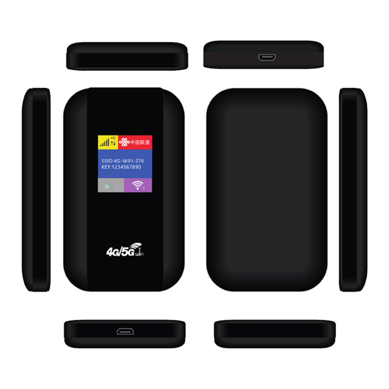 Mini módem de bolsillo con ranura para tarjeta Sim para coche, 4G LTE enrutador inalámbrico, punto de acceso móvil