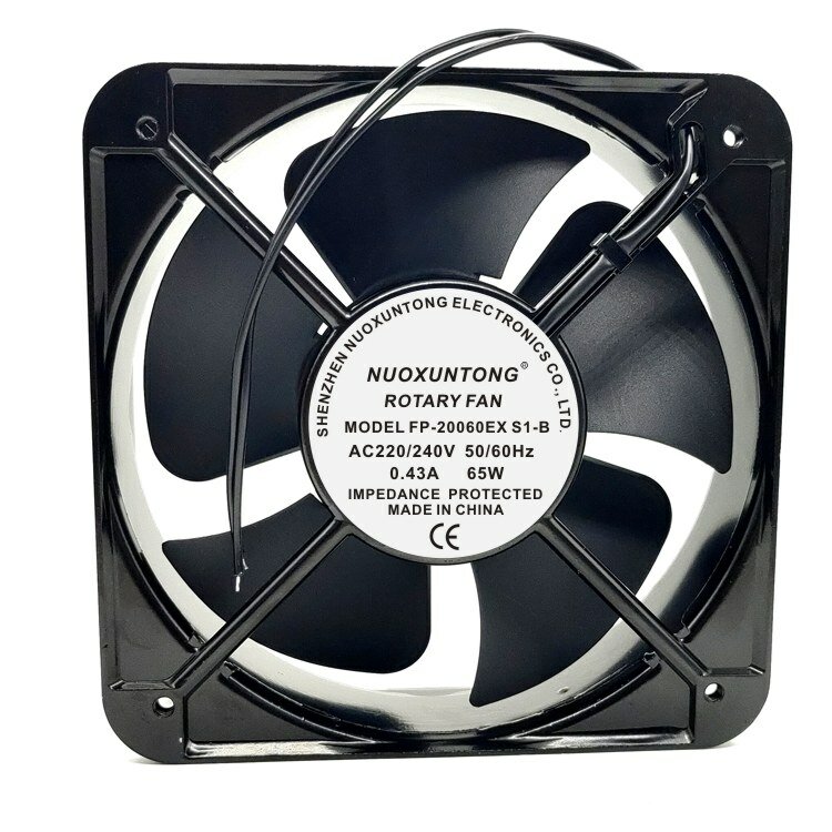 Ventilador de refrigeración de flujo AXIAL, 20060, 20CM, 220V, 65W, FP-20060EX-S1-B