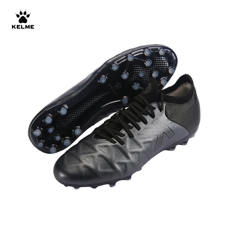 Kelme futebol mg sapatos calf-pele chuteiras combinar grama artificial antiderrapante amortecimento treinamento sapatos de futebol macio zx8012105