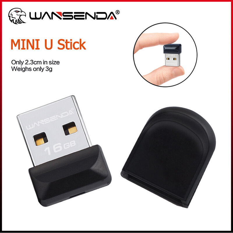 Wansenda Mini USB Drives Flash USB 2.0 GB 8 4GB GB GB 64 32 16GB Minúsculo Pen Drive Cartão de Memória Flash Pendrives Thumbdrive memory stick usb