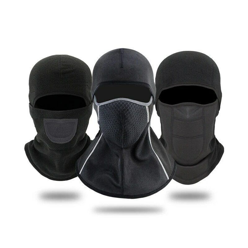 Winter Motorcycle Riding Thermal Mask with Activated Carbon Filter Outdoor Windproof Ski Mask Safety Reflective Cycling Headgear