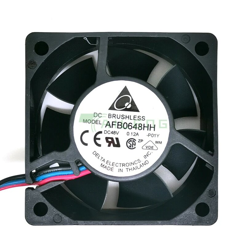 AFB0648HH 6CM 60MM 60*60*25MM 6025 48V 0.12A ventilador de refrigeración de servidor de velocidad de tres cables