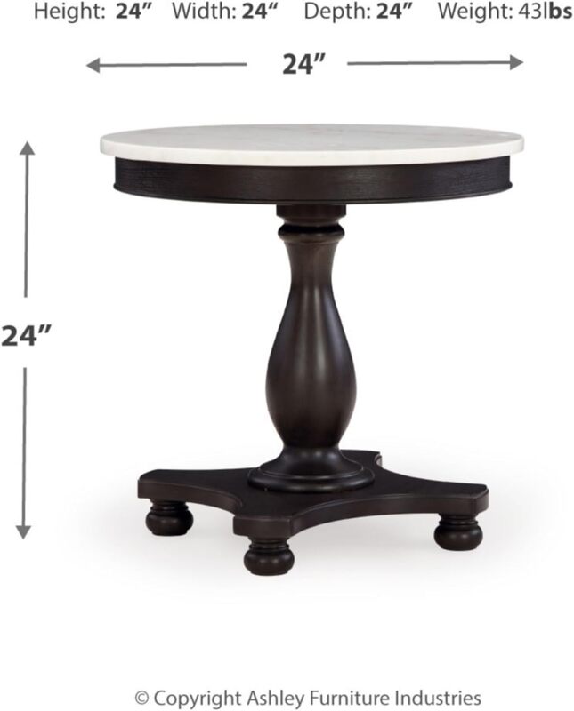 طاولة أكسنت دائرية من أشلي هينريدج ، تصميم مميز من قبل الطاولة الرخامية البيضاء التقليدية ، في ، أبيض وأسود