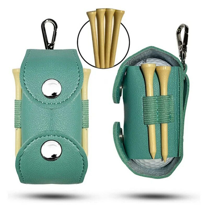 Golf Waist Bag Pu Leather Golf Bag Outdoor Golf Storage Bag Golf Accessories Bag Portable Exercise Bag