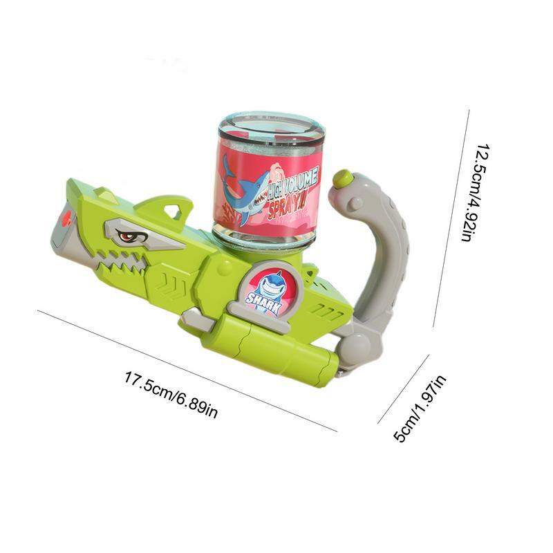Mainan Air hiu bentuk hiu, mainan listrik dengan Lampu & suara, mainan air kreatif luar ruangan untuk kolam renang, pesta anak laki-laki