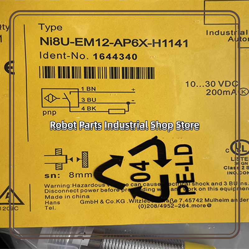 Novo interruptor de proximidade, NI30-M30-AP6X-H1141 NI20-M30-AP6X-H1141 NI8U-EM12-AP6X-H1141 NI8U-EM12-AP6X-H1141 NI8U-EM12-AN6X-H1141, 3pcs