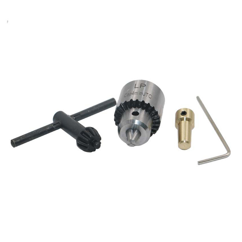 Electric Drill Chuck Clamping Range 0.3-4mm Taper Mounted Quick Change Chuck Keyless 3.17/4/5/6/8mm Shaft for Micro Motor Drill