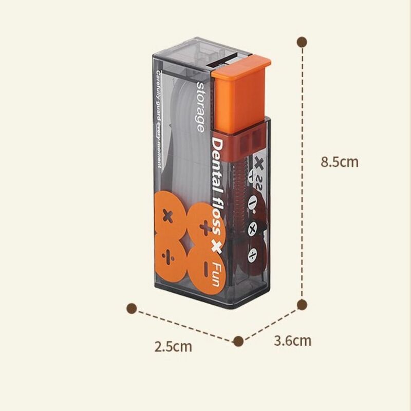 Caja automática de almacenamiento de hilo Dental, organizador portátil para el cuidado de la higiene bucal, conveniente con 10 piezas
