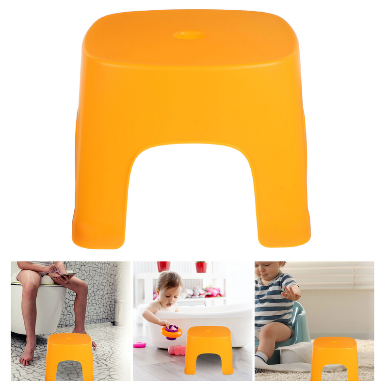 Toilet Potty Stool Plastic Portable Squatting Poop Foot Stool Bathroom Non-Slip Assistance Toddler Foldable Step Stool