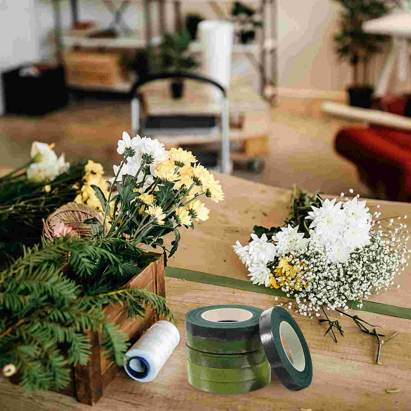 花屋の花、粘着ブーケ、パイプラインクラフト用品用の花テープ、6ロール