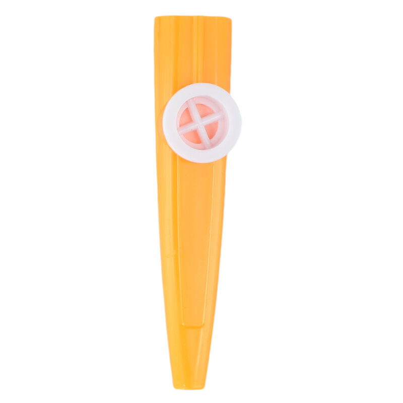 Прочные высококачественные Музыкальные инструменты Kazoo 1 шт., желтые 11,4X2,6X2,5 см, сине-оранжевые, пластиковые, для дней рождения