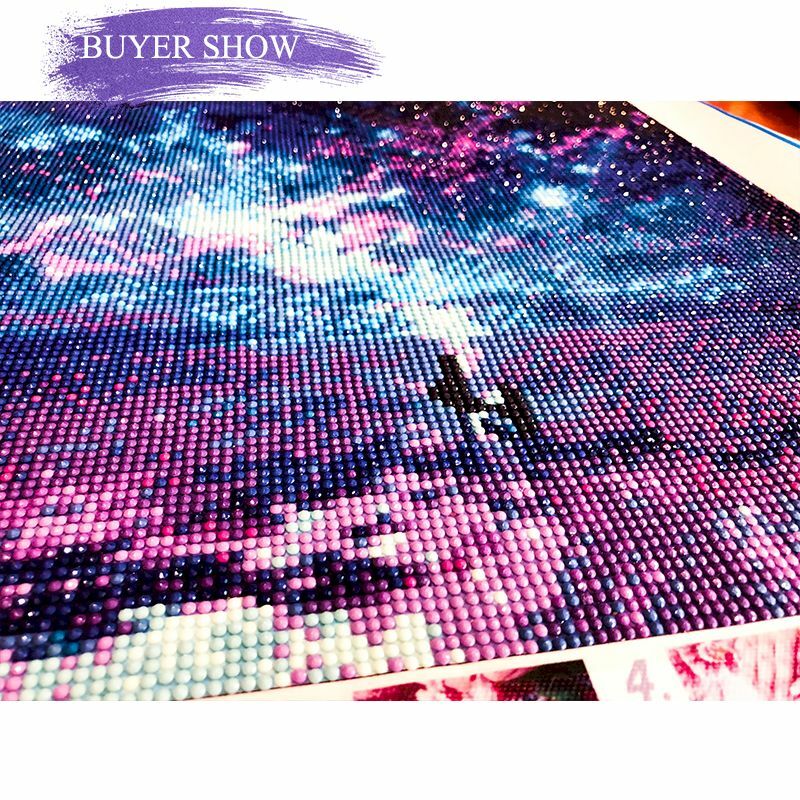 CHENISTORY Diamond Painting Full Round Drill Diamond Embroidery Girl Landscape Cross Stitch Mosaic Crafts Home Decor Adults Kit