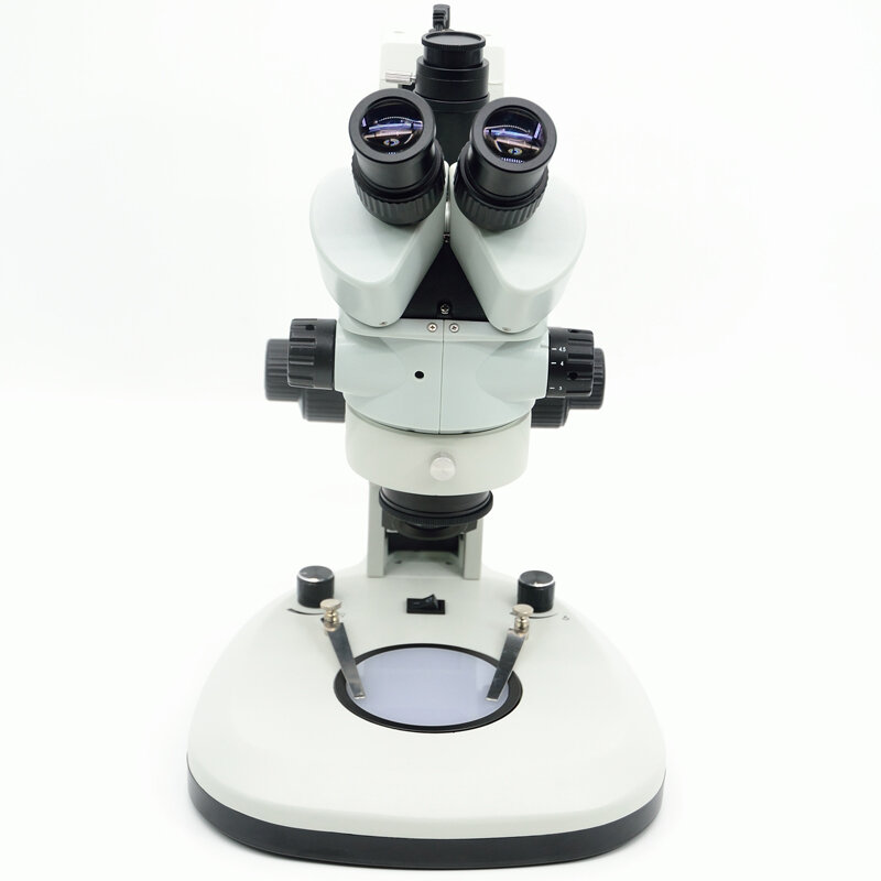 FYSCOPE soporte de estante de mesa para Microscopio, brazo de enfoque grueso/fino, Trinocular 3.5X-90X, 7X-45x
