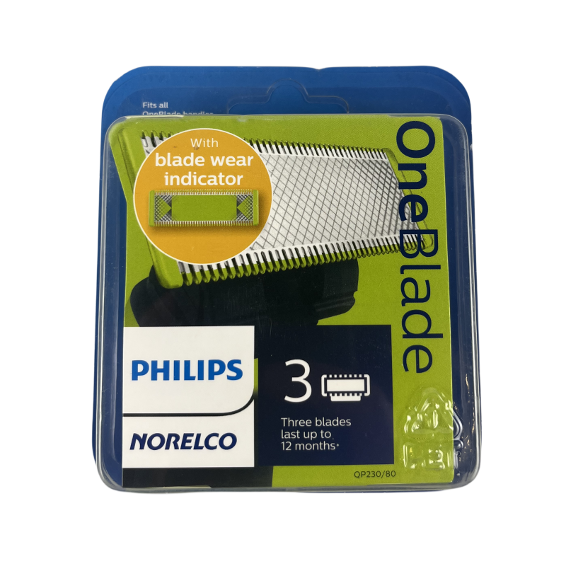 Philips-Norelco Lâminas de substituição OneBlade, 3 Contagem, QP230, 80