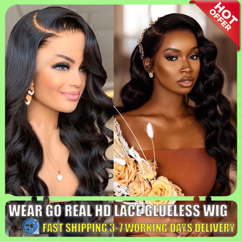 Deep Wave 13x4 Lace Front Human Hair Wig Brazilian Nature Wave Glueless Wigs Human Hair 13x6 HD Lace Frontal Wig For Women
