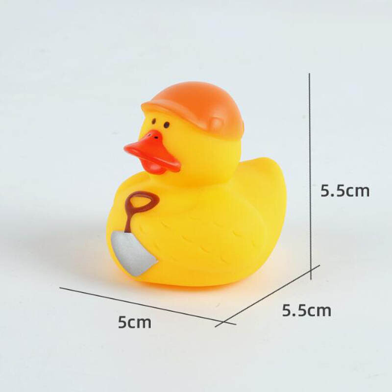 Mainan mandi bebek kuning kecil lucu baru mainan anak bayi berenang air bermain cubit panggilan karet bebek