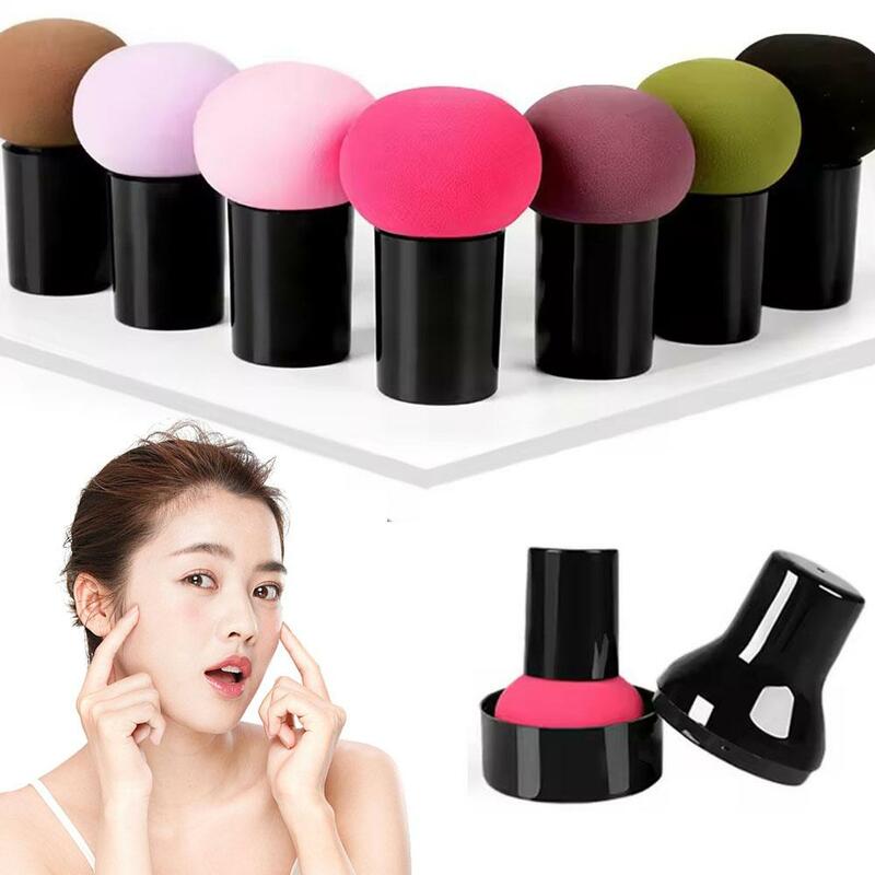 1pc Mushroom Makeup Sponge Dry Wet Dual-use Cosmetic Tool Handle Puff Beauty With Professional Powder S3m6