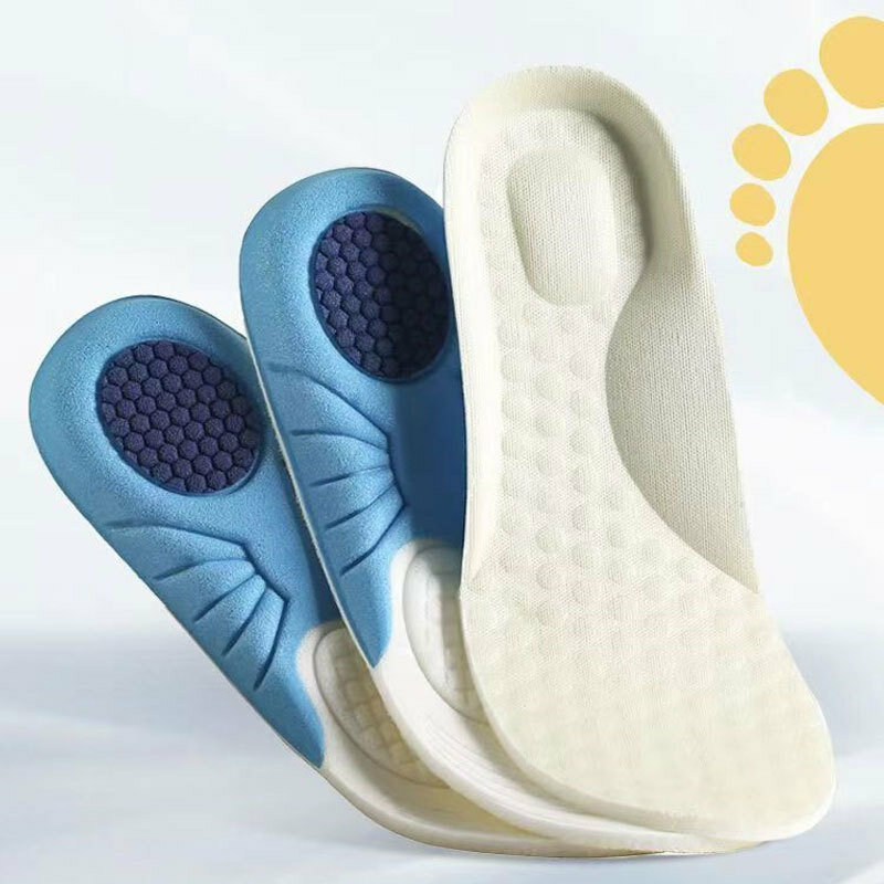 Sol dalam sepatu busa anak-anak, 2 pasang untuk anak laki-laki perempuan bayi bernapas TrimtoFit lembut olahraga musim panas sisipan