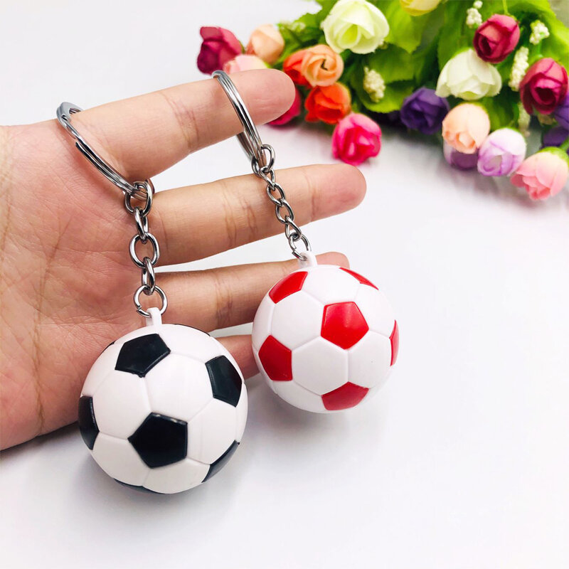 Symulacja Mini piłka nożna klucz wisiorek obrączka oficjalna piłka pamiątka aktywność prezent kreatywny prezent wiszące ozdoby dla fanów