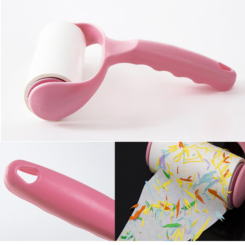 Tearable Roll Paper Sticky Roller Dust Wiper Safe Stash Storage Sight Secret Replaceable Cleaning Brush Tool