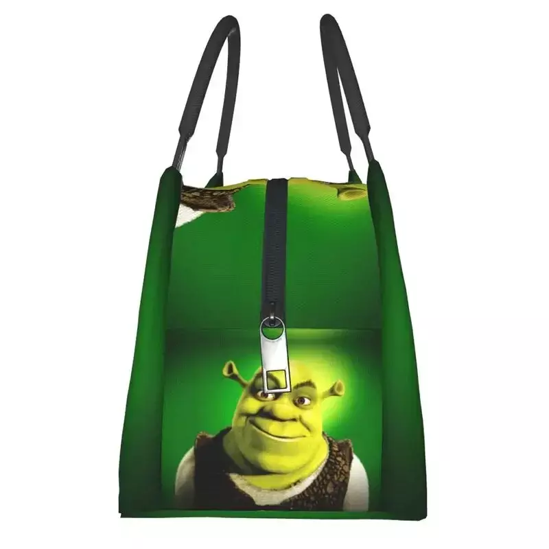 Cartoon Monster Shrek isolierte Lunch-Taschen für Frauen auslaufs ichere Kühler Thermal Bento Box Office Picknick Reise