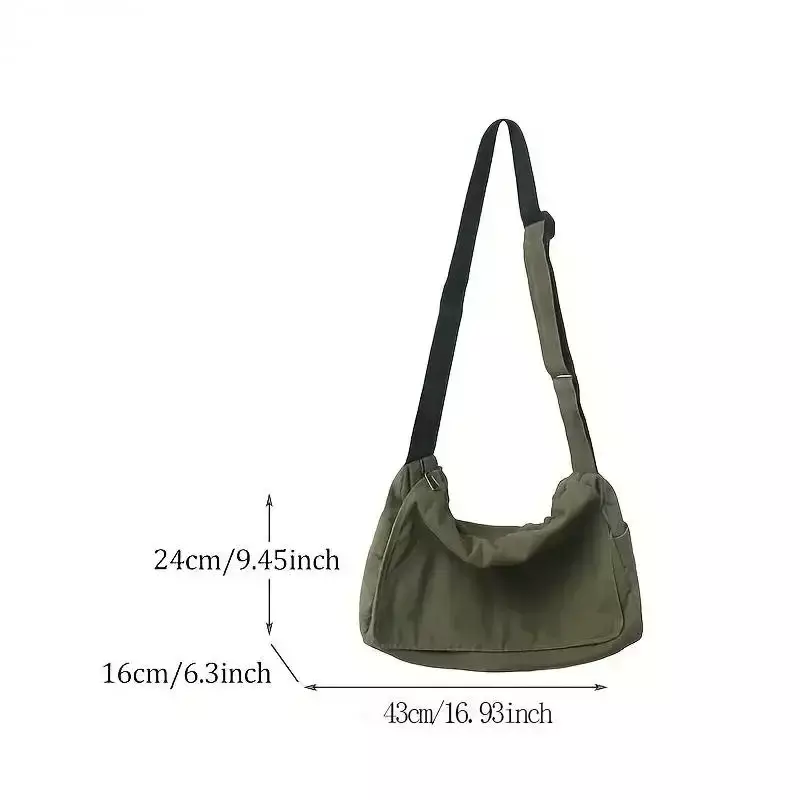 Винтажная женская сумка-мессенджер ZV04, холщовая Повседневная Сумка-тоут для подростков