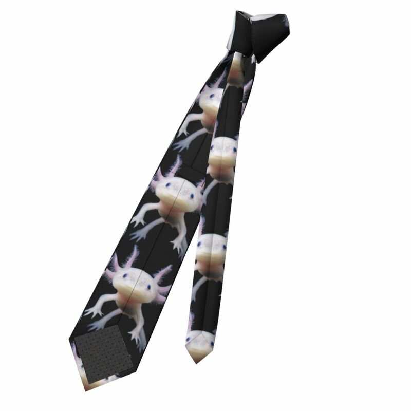 Formale niedliche Axolotl Krawatten für Männer personal isierte Seide Salamander Tier Business Krawatte