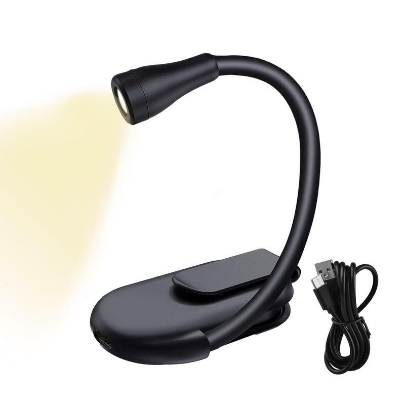 Reading Light Bedside Book Light LED Rechargeable Small Lightweight Clip On Book Reading Night Light For The Bed For Kids