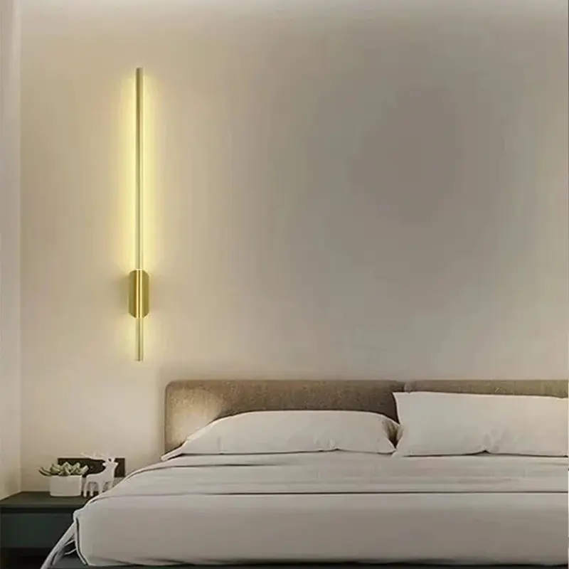 Lampu Dinding LED kreatif Modern perlengkapan dekorasi ruang ruang tamu ruang makan kamar tidur samping tempat tidur Bar belajar dekorasi Interior rumah pengilap