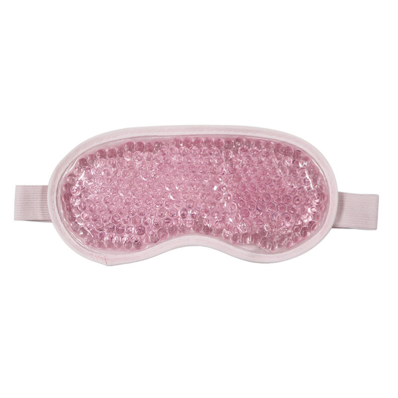 Nowy żelowy maska na oczy koraliki wielokrotnego użytku na gorące terapia zimnem kojący relaksujący żel kosmetyczny maska na oczy maska do spania chłodzące okulary do spania