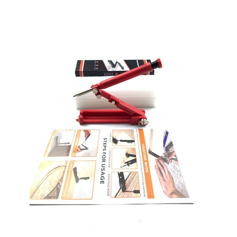 Wielofunkcyjne narzędzie do rysowania ołówek budowlany układanie płytek do obróbki drewna kontury okręgów ponad 15 narzędzi