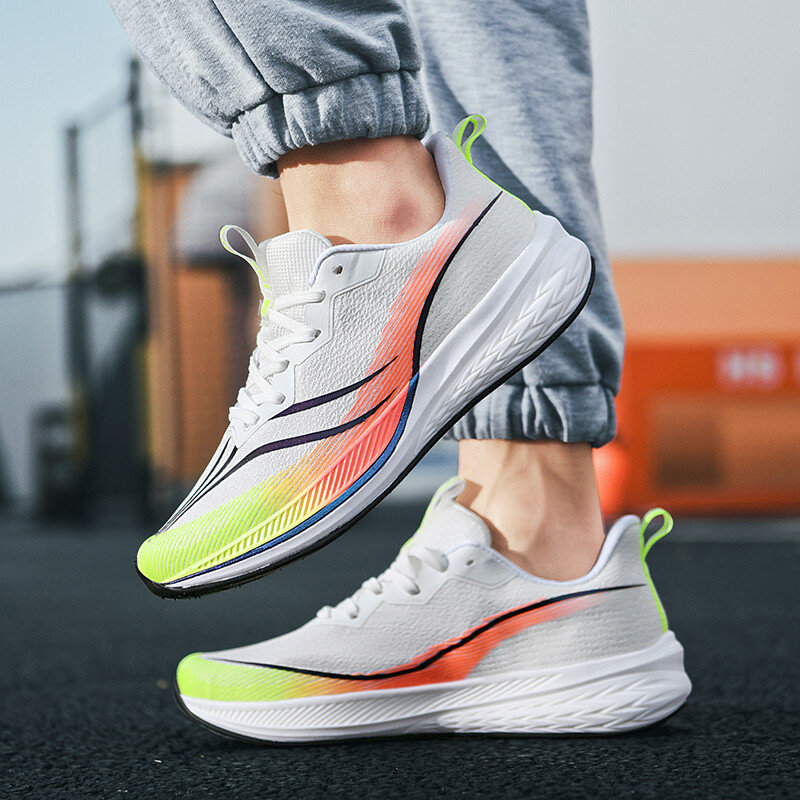 Mesh oddychająca podeszwa z gumy EVA Casual tenis męskie buty sportowe lekkie bieganie trampki sportowe