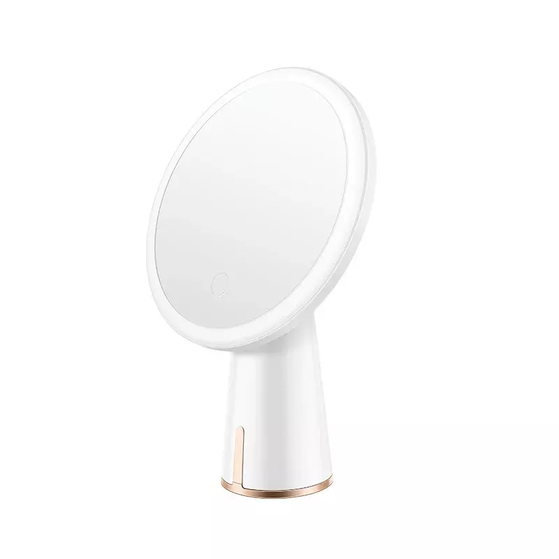 Espejo de maquillaje de escritorio con luz LED recargable, espejo de tocador con luz de relleno para el hogar, dormitorio y dormitorio