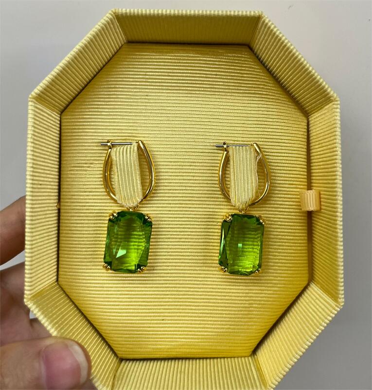 Cristallo verde 2024 prodotto più venduto per accessori da donna gioielli alla moda collane originali orecchini anelli bracciali Party