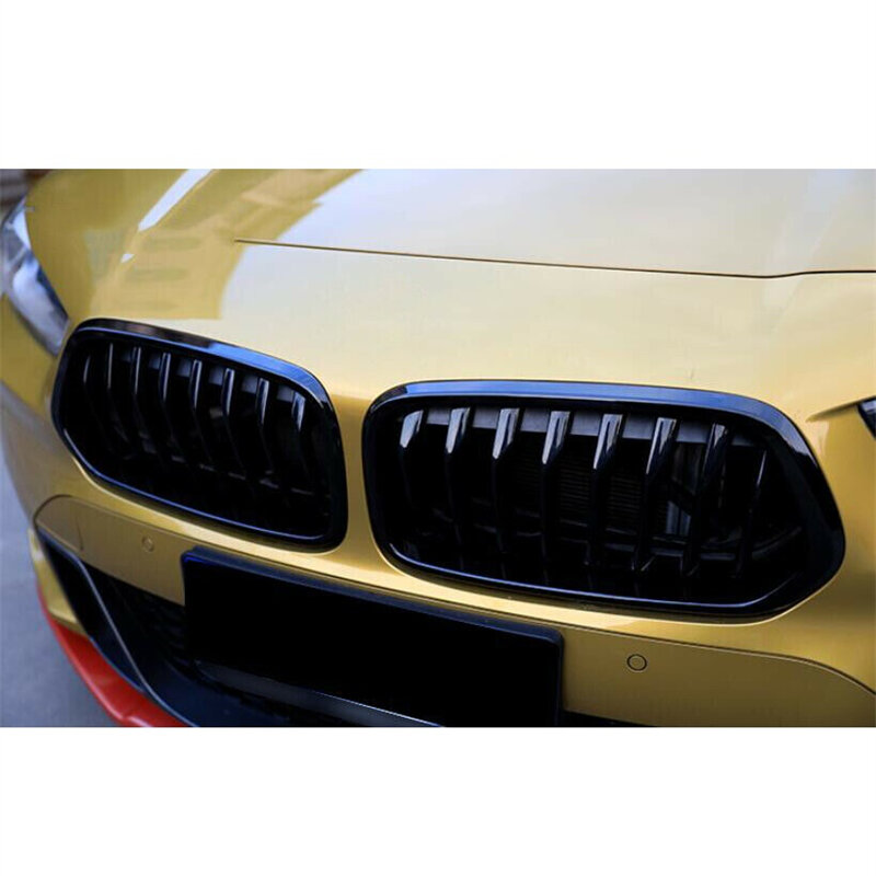 Guarnição da tampa do quadro do pára-choques dianteiro, BMW F39, X2, 2018, 2019, 2020, 2021, 51712455246, 51712455247, 2 peças