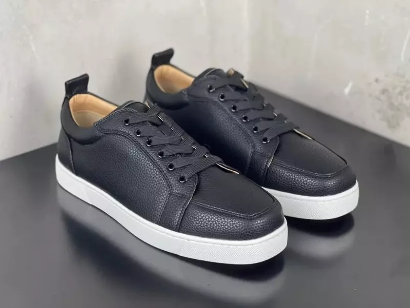 Genuine Cowhide Leather Sneakers Fashion England White Casual Shoes Spring Autumn Women Men Couples Lace Up Flat Shoes