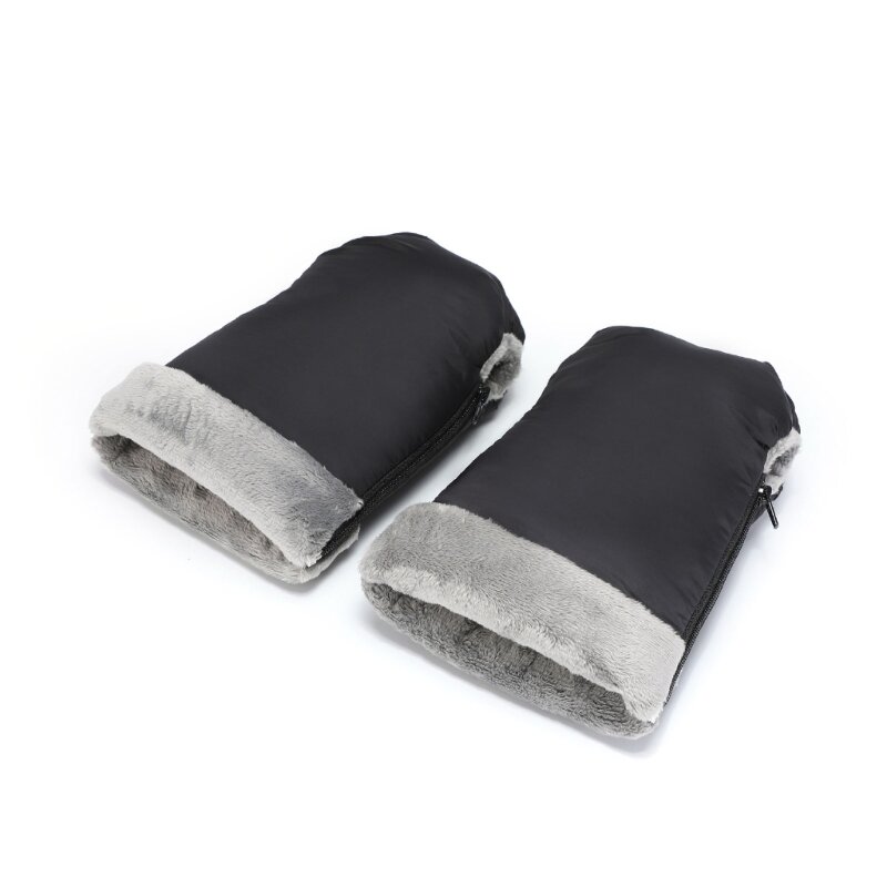 Manoplas de mano para cochecito de bebé, guantes cálidos de invierno con forro polar grueso, manoplas de mano resistentes al