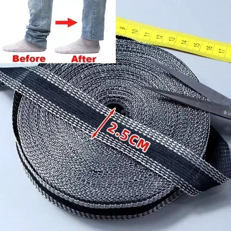 Клейкая самоклеящаяся лента для завязывания краев штанов, наклейка на одежду, с железным низом для джинсов