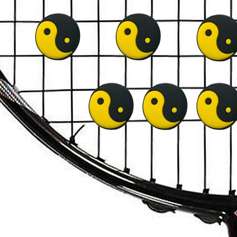5 Stück neue Tennis schläger Vibrations dämpfer Silikon Anti-Vibration Tennis stoßfest Absorber Lächeln Gesicht Stoßdämpfer Zubehör