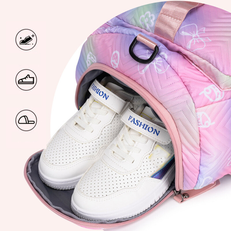 Спортивная сумка для фитнеса, водонепроницаемый вместительный ранец для влажного и сухого спорта, с отдельным карманом для хранения обуви