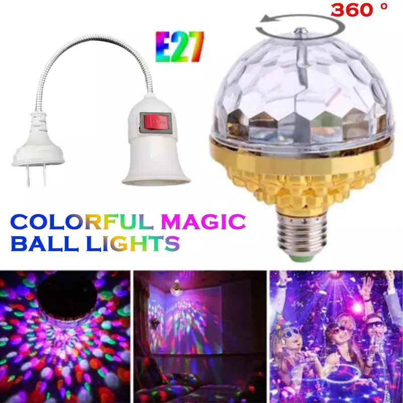 Chang Ball Light pour la fête, Mini DJ Strobe Light, Télécommande, Stage Light, Home Dance, Anniversaire, Pâques, RVB