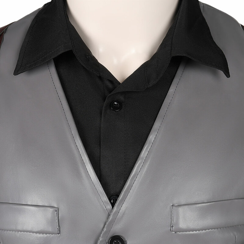 Wesker ملابس تنكرية للرجال ، لعبة ، مقيم ، 4 معطف ، سترة ، قميص ، حزام ، خطر حيوي ، زي خيالي ، هالوين ، بدلة حفلة كرنفال
