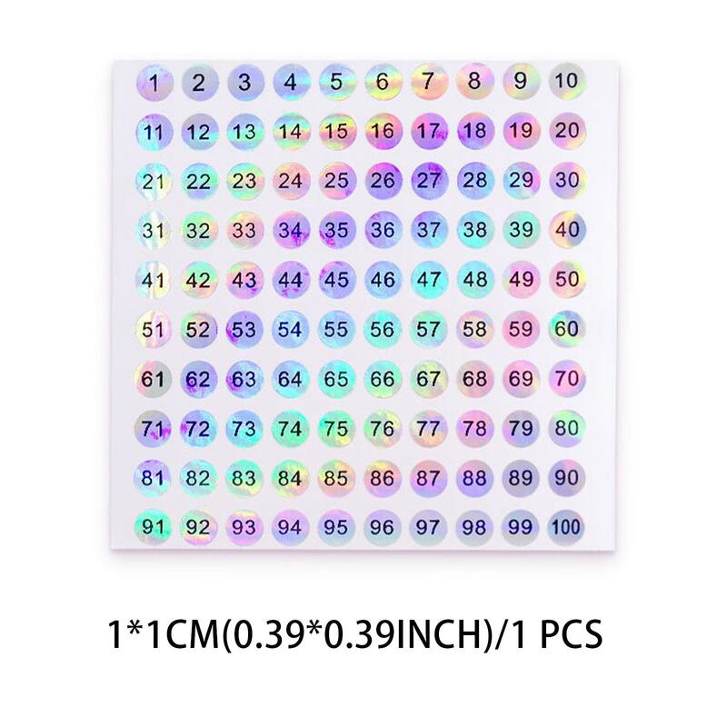 1-1/2 Laser nummer Aufkleber Etikett für Nagellack Farb tipps Display Markierung Aufkleber Zahlen Leitfaden DIY Maniküre Werkzeuge
