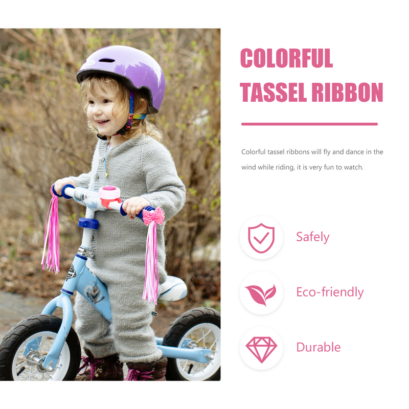 Poignée de vélo avec ruban pour enfants, accessoires de scooter, banderole pour enfants