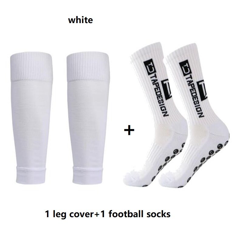 1 Set new High Elasticity Shin Guards Football Leg Cover Non-slip Soccer Tennis Basketball Sport Socks Grip Cycling Riding Socks