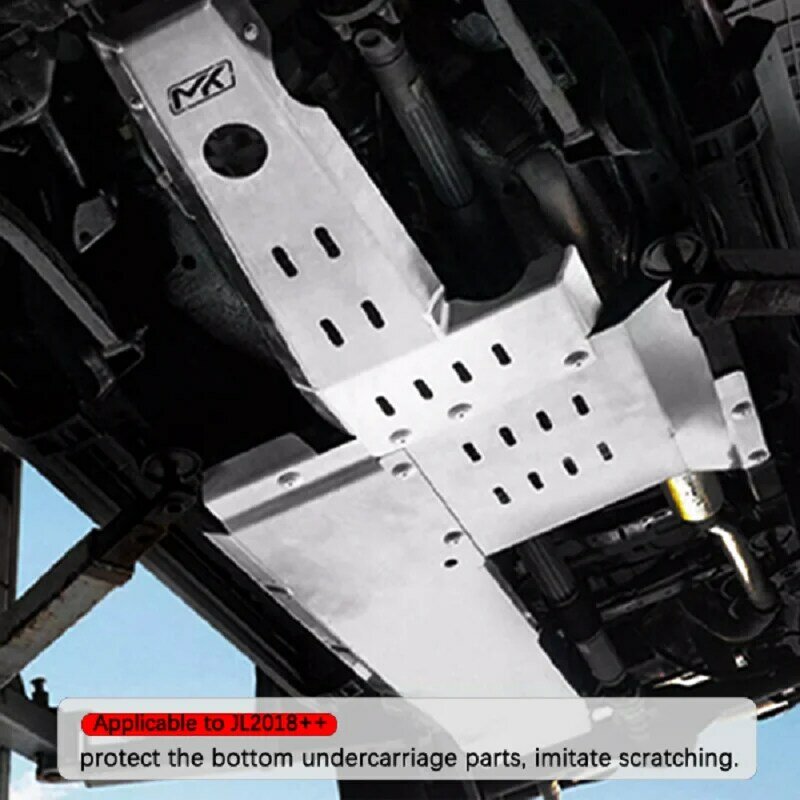 แชสซีเครื่องยนต์อุปกรณ์ป้องกันฝาครอบที่ครอบเคสป้องกันเครื่องยนต์สำหรับรถจี๊ป JL 2018 + JL1291 lantsun