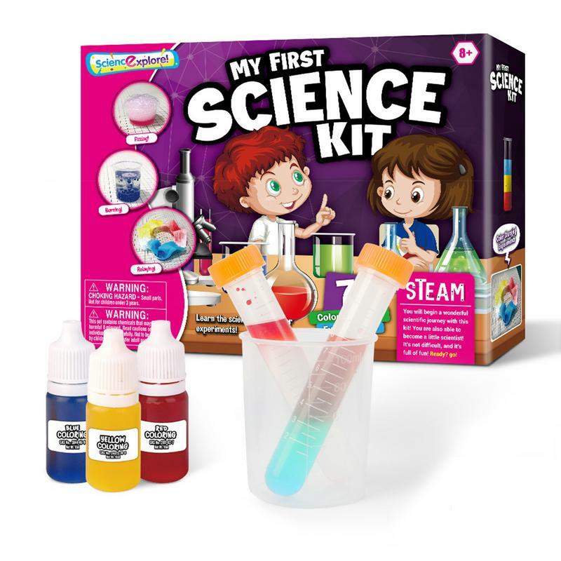 Kit de experimentos de ciencia para niños, Material hecho a mano de colores mezclados, 38 experimentos, juguetes educativos para niños de 3 a 8 años