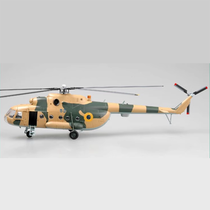 MI-8T Hippo Helicopter Plastic Model 1:72 Scale Toy Gift Collection Simulation Display Decorative Men's Gifts